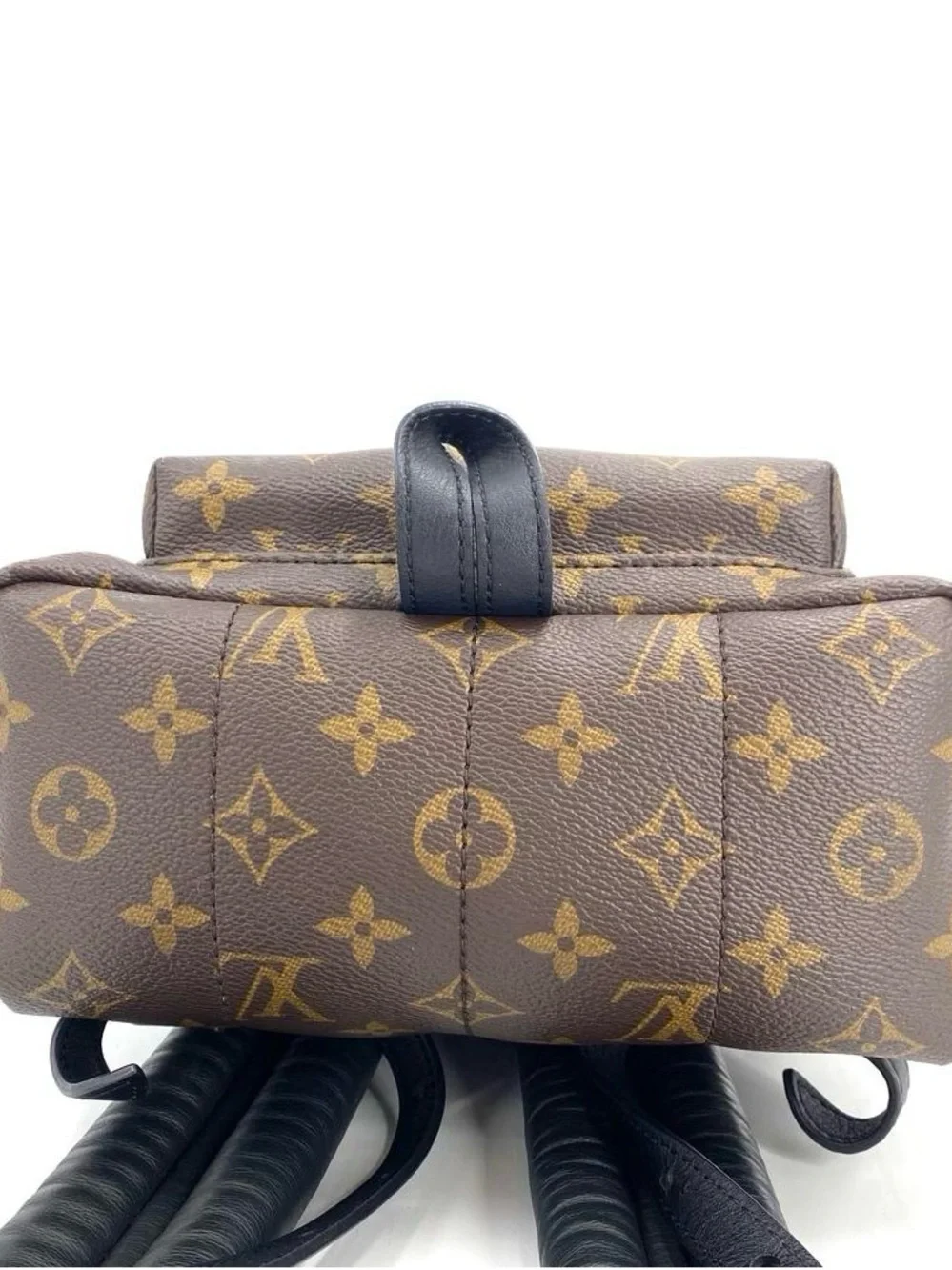 Louis Vuitton Monogram Canvas Backpack in Brown with Gold Hardware
